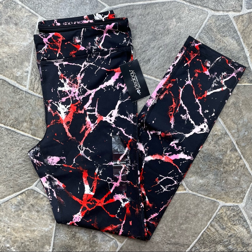 ideology Girls Multi Marble Active Leggings